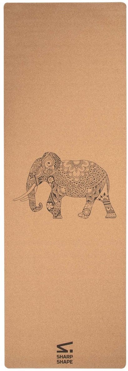 Jógaszőnyeg Sharp Shape Cork travel mat jógaszőnyeg Elephant