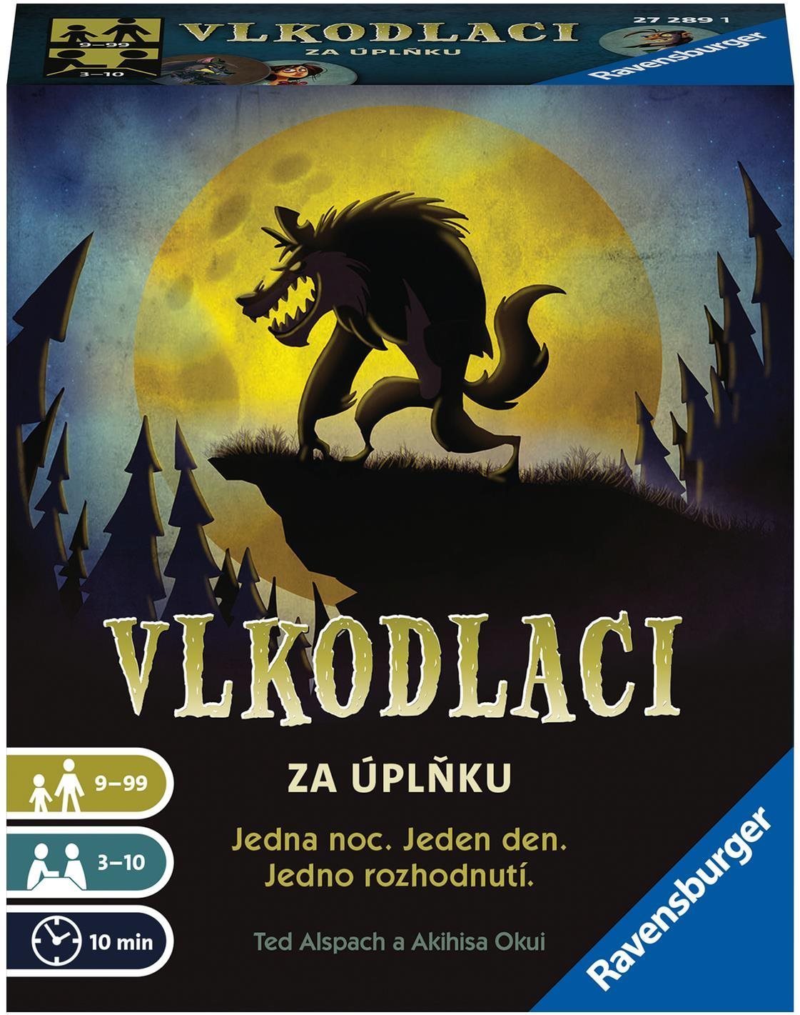 Kártyajáték Ravensburger 272891 Vérfarkasok teliholdnál