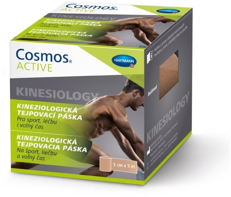 Kineziológiai tapasz COSMOS Aktív szalagszalag bézs 5 cm x 5 m