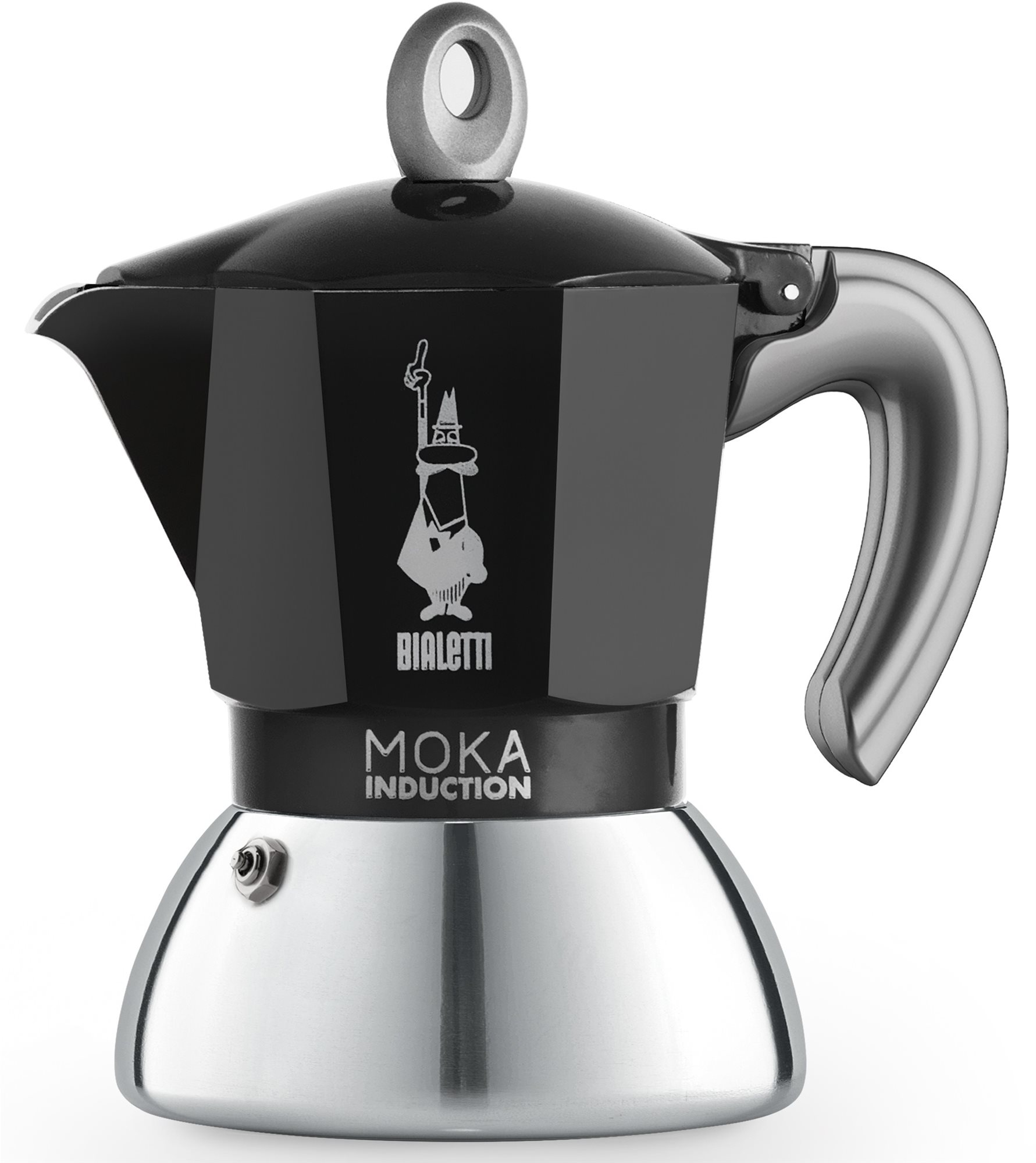 Kotyogós kávéfőző Bialetti NEW MOKA INDUCTION BLACK 2 CUPS