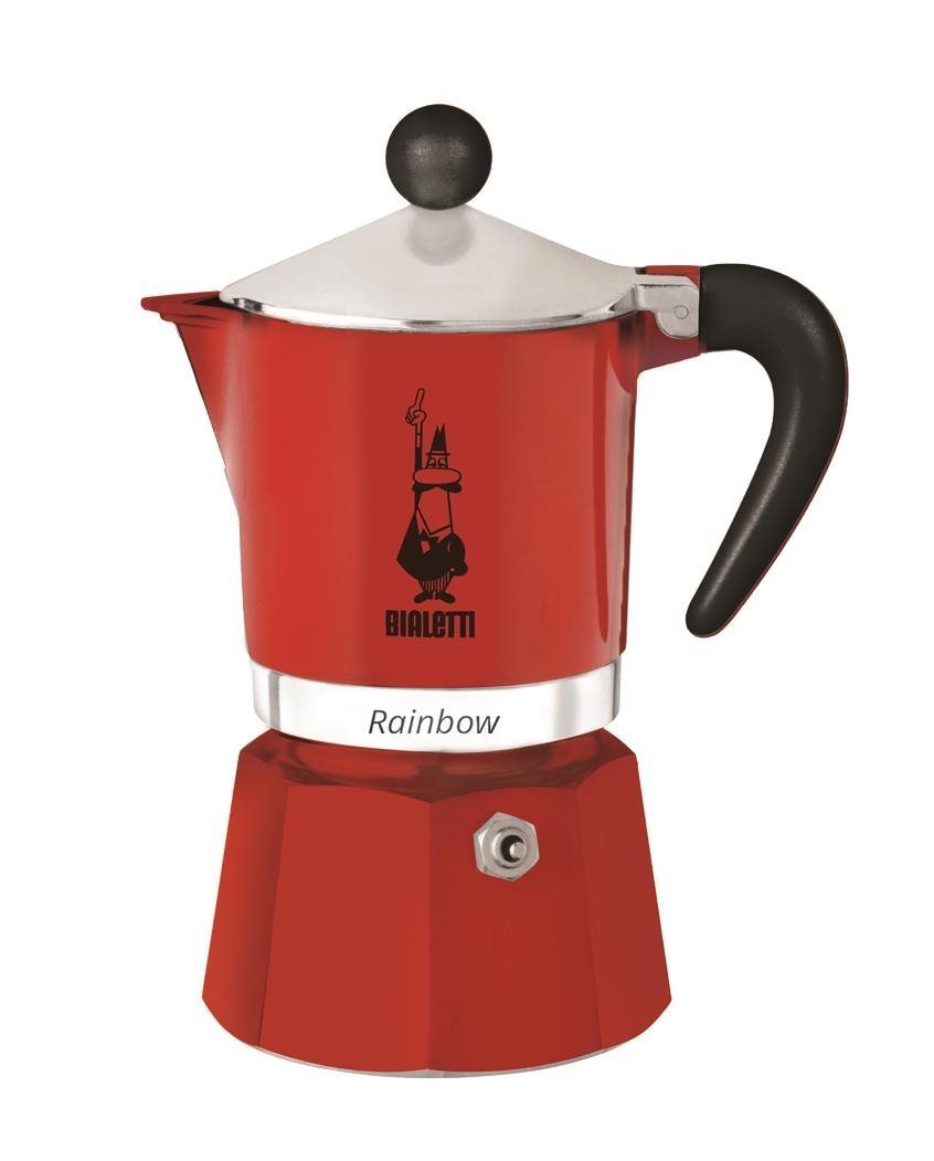 Kotyogós kávéfőző Bialetti Rainbow 1 adag piros