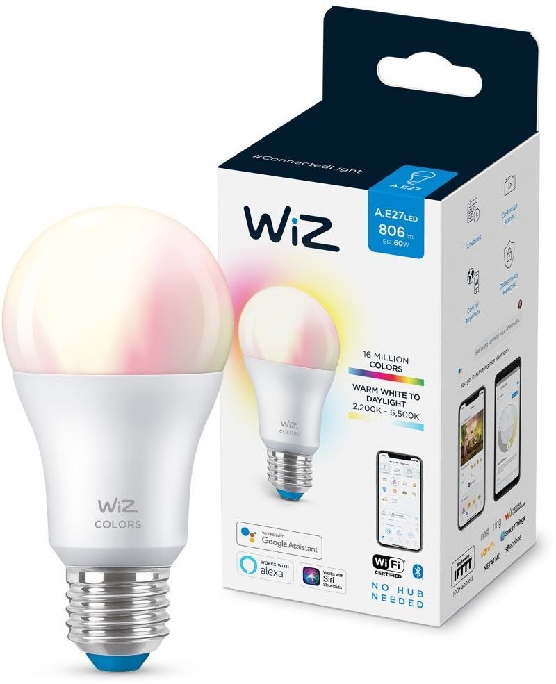 LED izzó WiZ Colors 60 W E27 A60