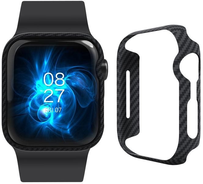 Okosóra tok Pitaka Air Case Black/Grey Apple Watch 6/SE/5/4 44mm