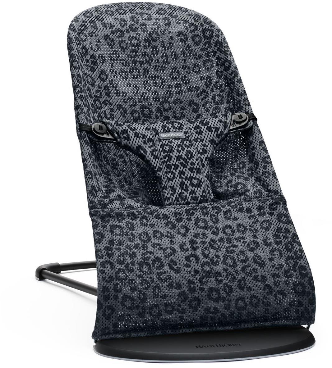 Pihenőszék Babybjörn Bliss Anthracite Leopard Mesh