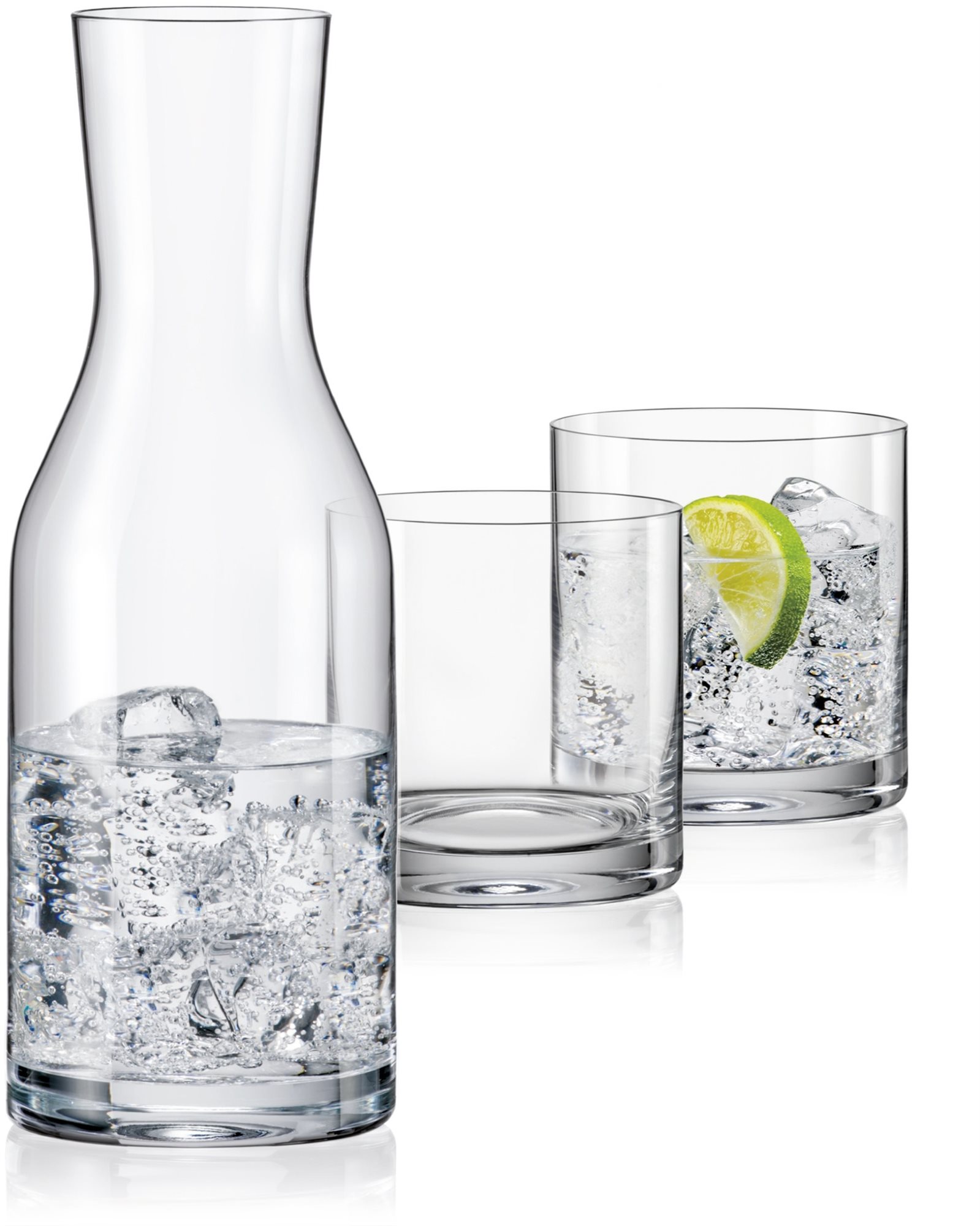 Pohár Crystalex WATER SET kancsó és 2 pohár 280 ml-es vízkészlet BARLINE