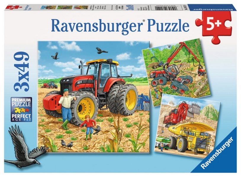 Puzzle Ravensburger 80120 Mezőgazdasági gépek