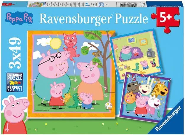 Puzzle Ravensburger Puzzle 055791 Peppa malac 3x49 db