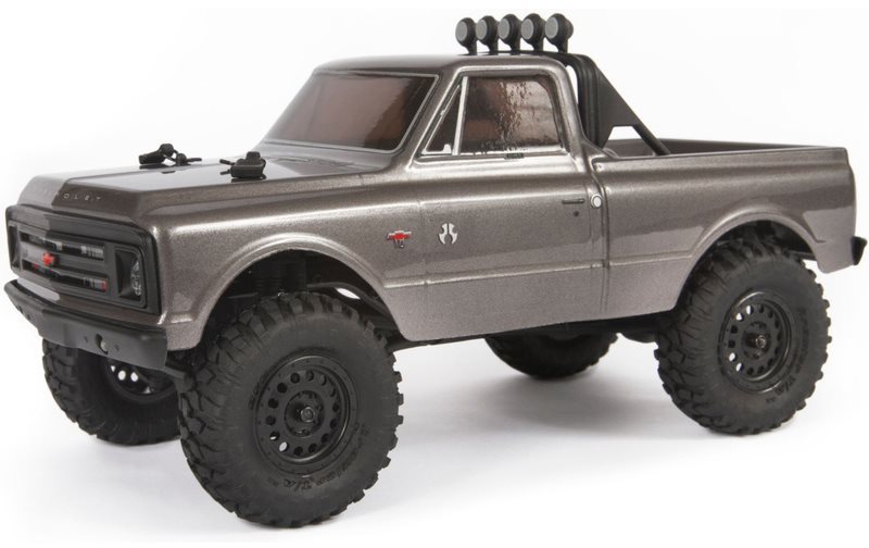 RC autó Axial SCX24 Chevrolet C10 1967 1:24 4WD RTR ezüst