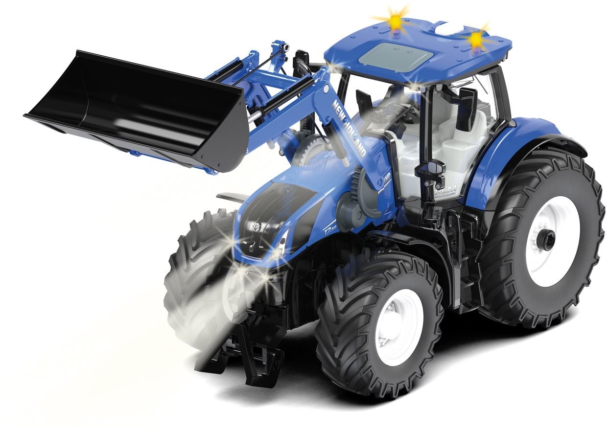 RC traktor Siku New Holland T7.315 homlokrakodóval