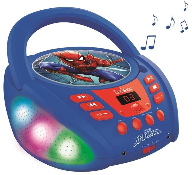 Zenélő játék Lexibook Spider-Man Bluetooth CD-lejátszó fényekkel