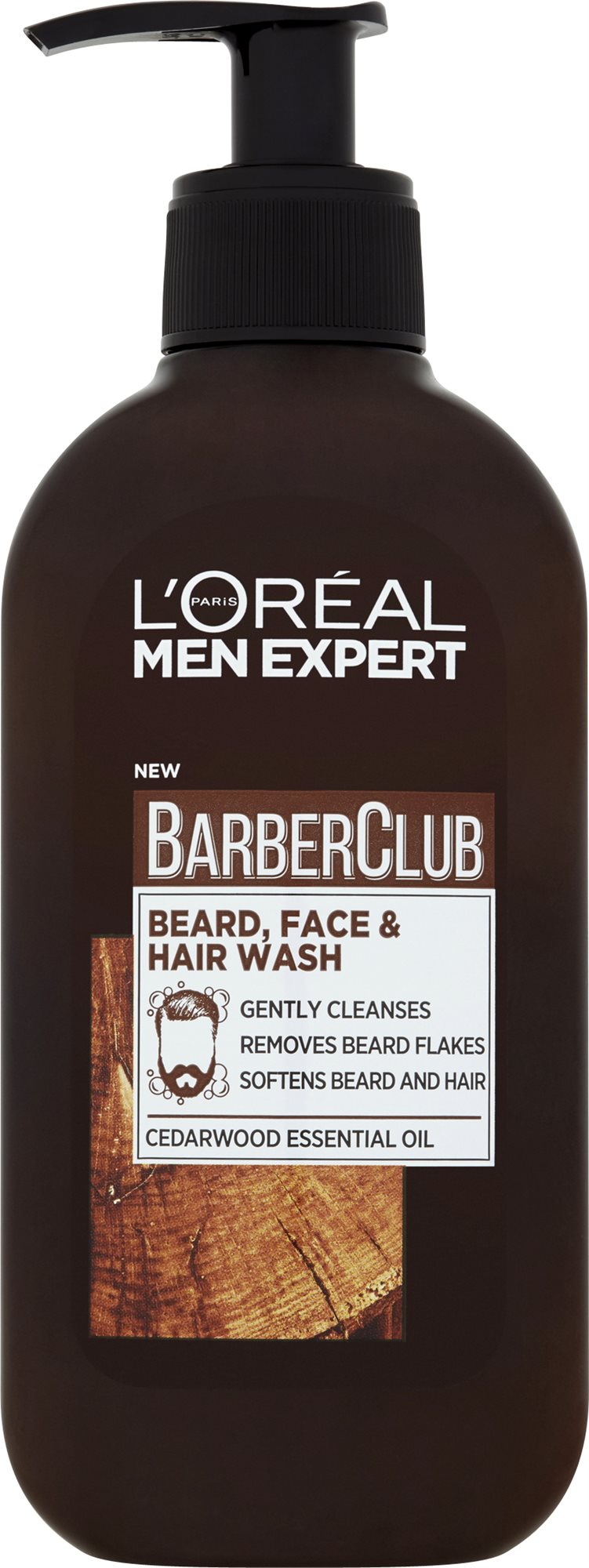 Arctisztító gél ĽORÉAL PARIS Men Expert Barber Club 3 az 1-ben Gel 200 ml