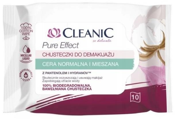 Arctörlő kendő CLEANIC Pure Effect normál és kombinált bőrre 10 db