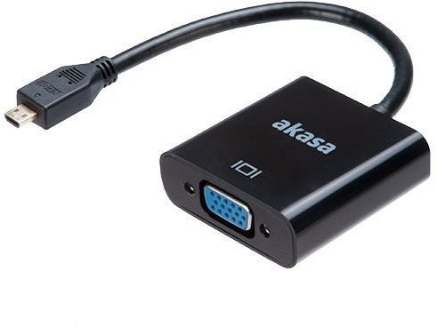 Átalakító AKASA Micro HDMI - VGA Adapter / AK-CBHD21-15BK