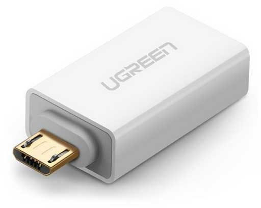 Átalakító Ugreen micro USB -> USB 2.0 OTG Adapter White