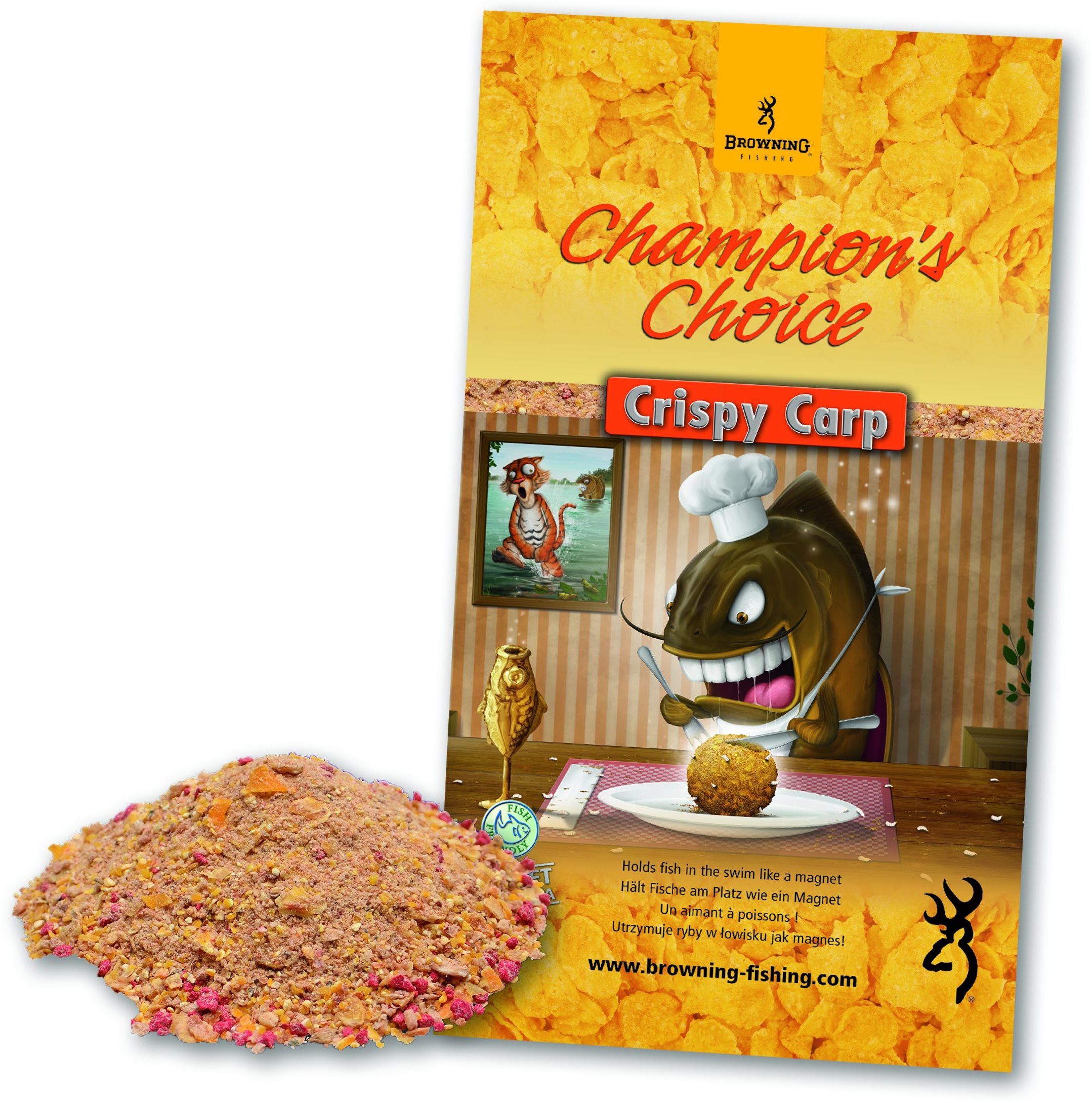 Csali keverék Browning Groundbait Crispy Carp 1kg