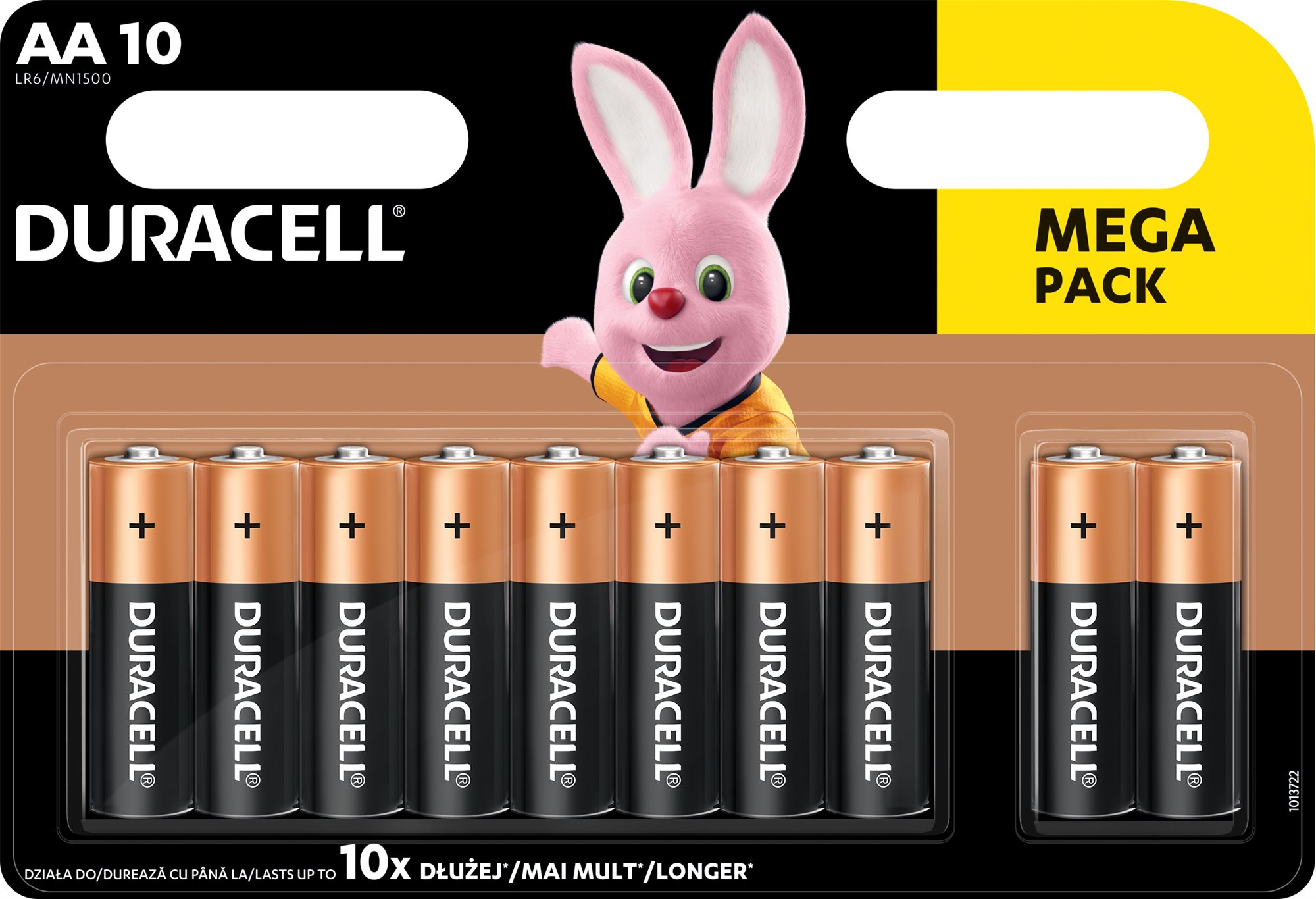 Eldobható elem Duracell Basic alkáli elem 10 db (AA)