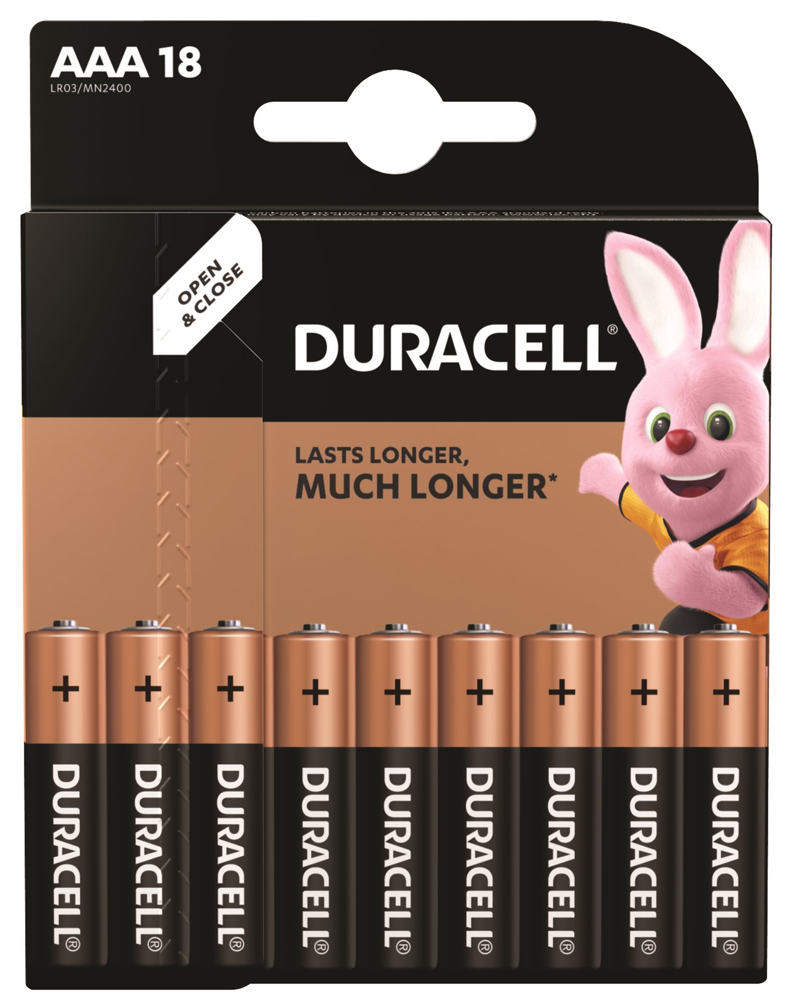 Eldobható elem Duracell Basic alkáli elem 18 db (AAA)