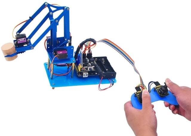 Elektromos építőkészlet Keyes Arduino 4DOF V2.0 barkács robotkar