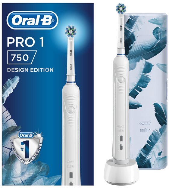 Elektromos fogkefe Oral-B Pro 750 Cross Action White + Úti tok