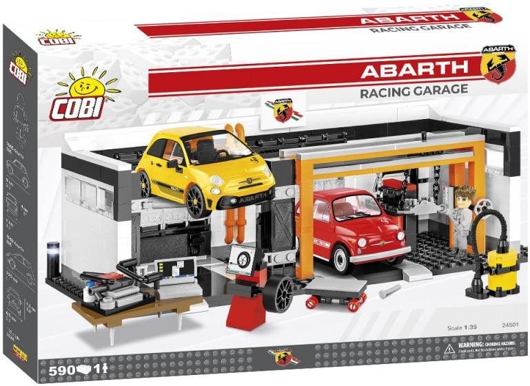 Építőjáték Cobi 24501 Abarth Verseny garázs