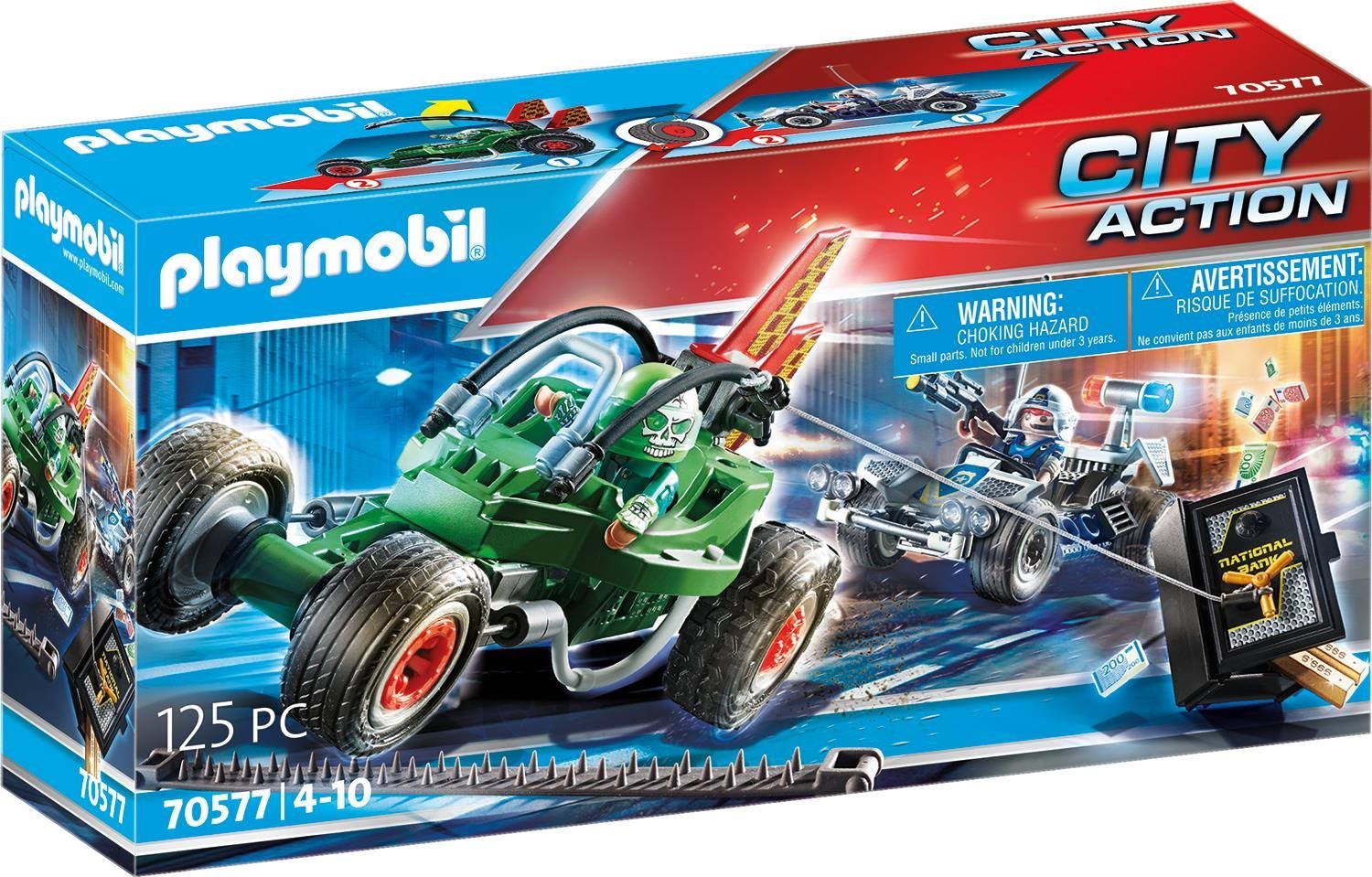 Építőjáték Playmobil 70577 Rendőrségi gokart: Széfrabló nyomában