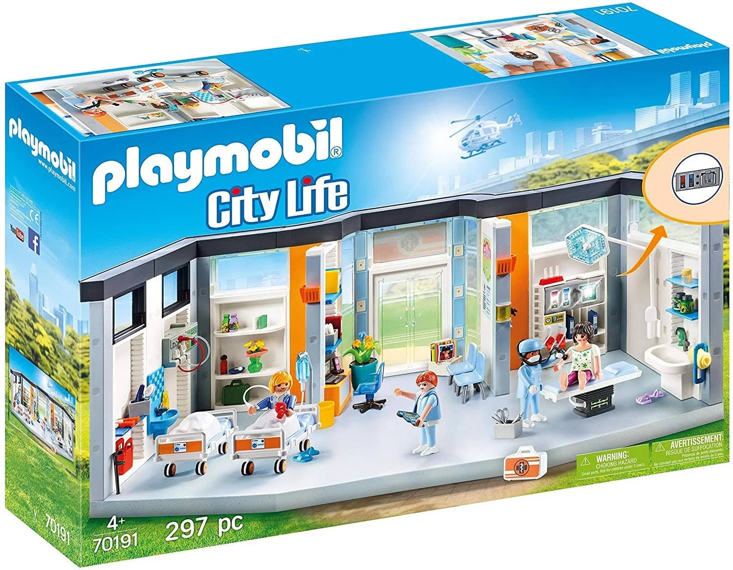 Építőjáték Playmobil kórház felszereléssel