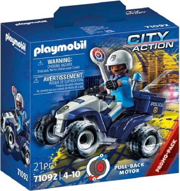 Építőjáték Playmobil rendőrségi gyorsasági négykerekű