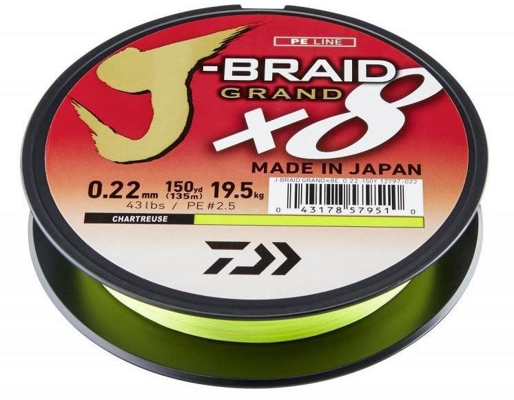 Fonott zsinór Daiwa J-Braid Grand X8 0