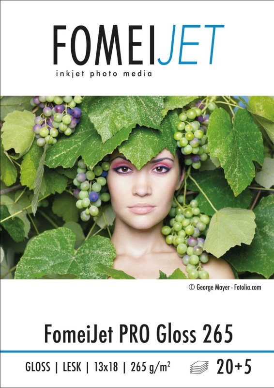 Fotópapír Fomei Jet Pro Gloss 265 13 x 18 - 20 db + 5 db ingyenes