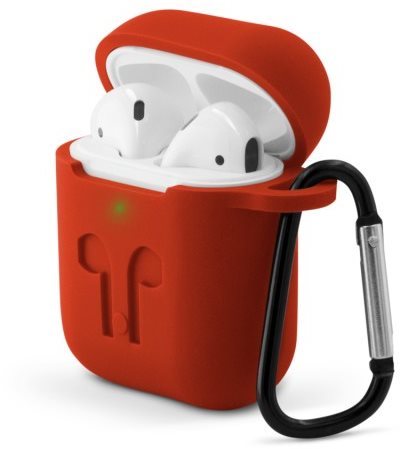 Fülhallgató tok Epico OUTDOOR COVER Airpods Gen 1/2 - piros