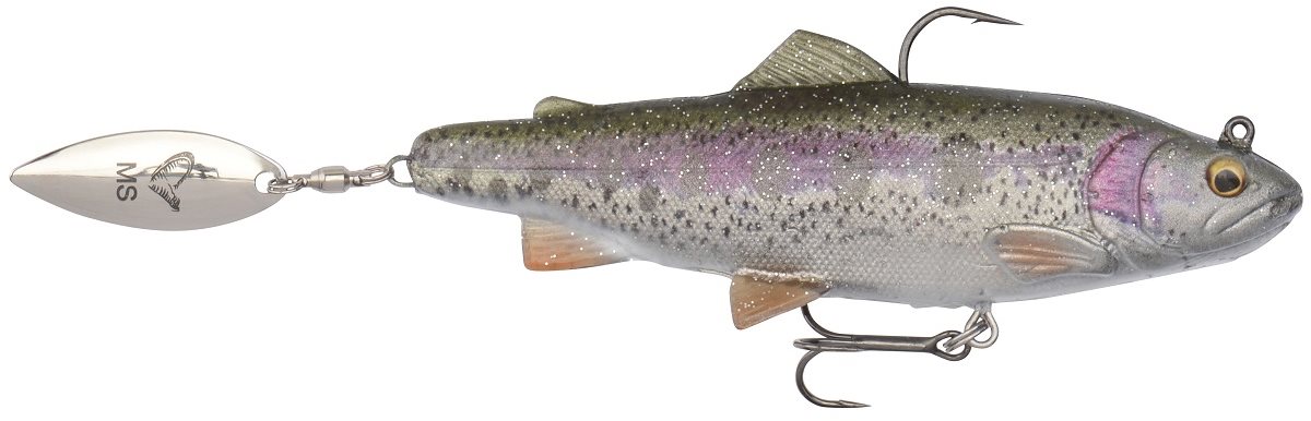 Gumicsali Savage Gear 4D pisztráng Spin Shad 11cm 40g MS szivárvány pisztráng