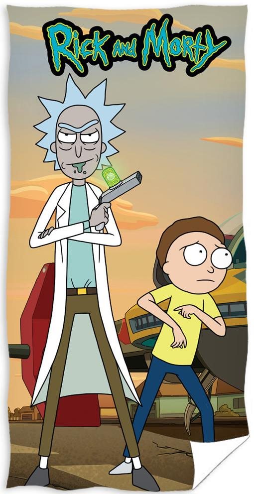 Gyerek fürdőlepedő CARBOTEX Rick and Morty 70×140 cm