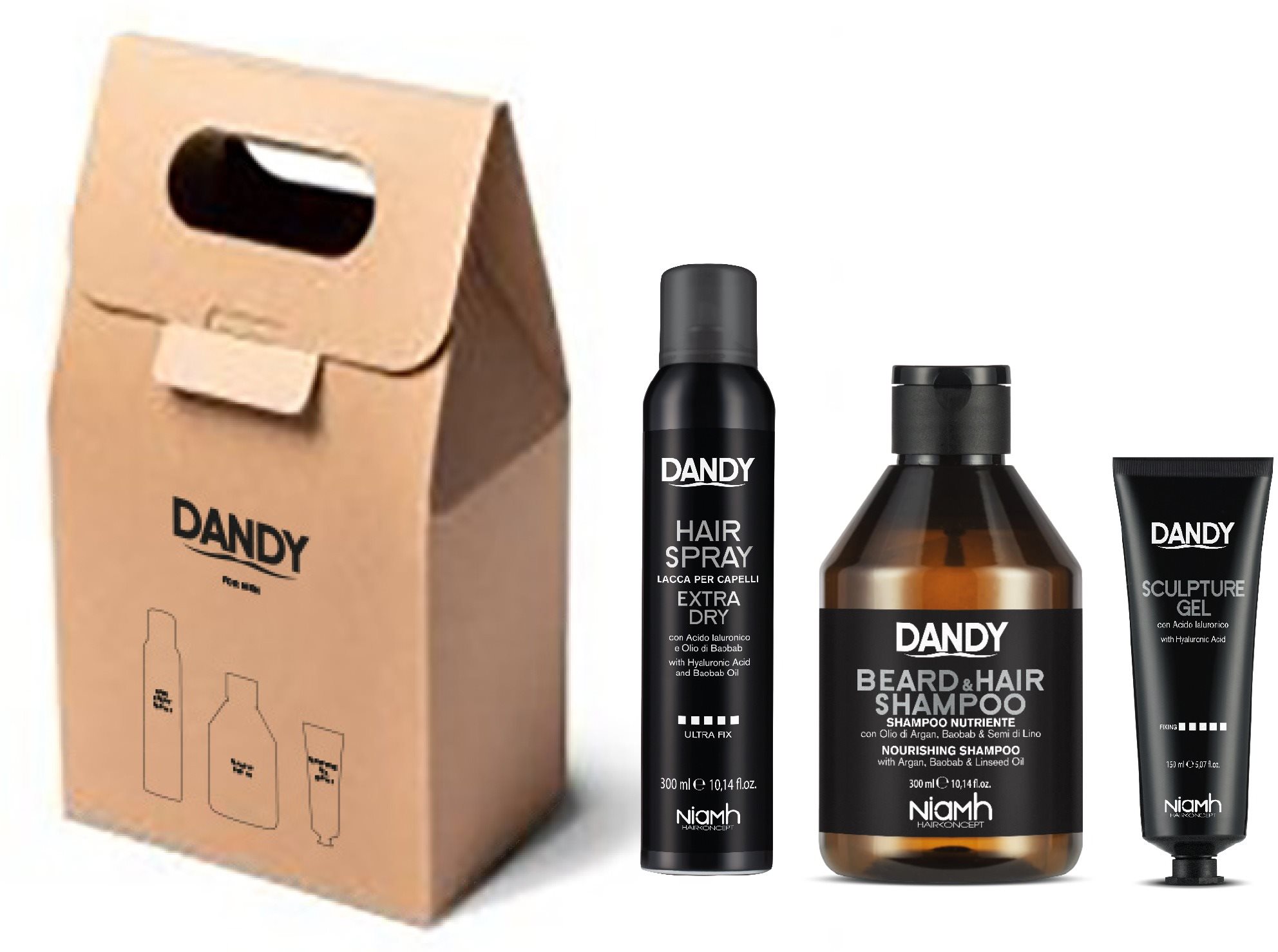 Hajápoló szett DANDY Styling Gift Bag