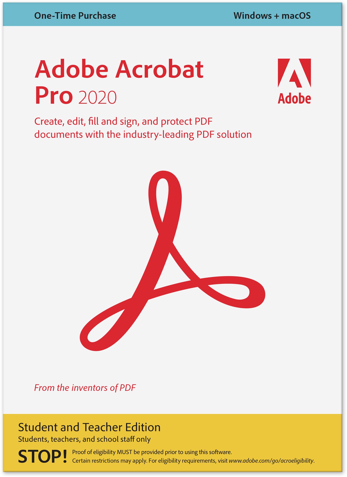 Irodai szoftver Adobe Acrobat Pro Student&Teacher