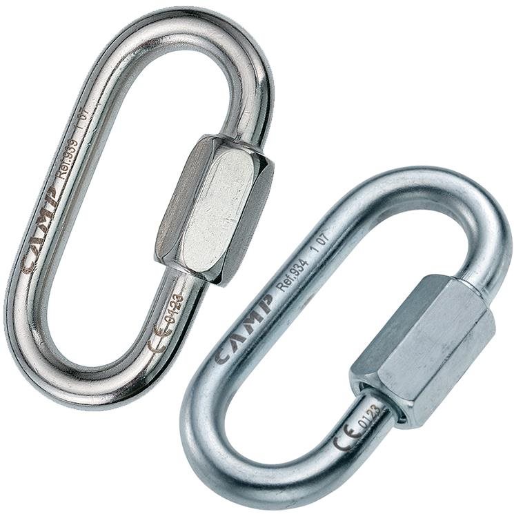 Karabiner Camp Oval Quick Link 8 mm zinc plated steel