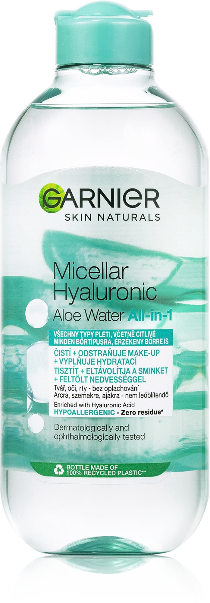 Micellás víz GARNIER Hyaluronic Aloe Micellar Water 400 ml