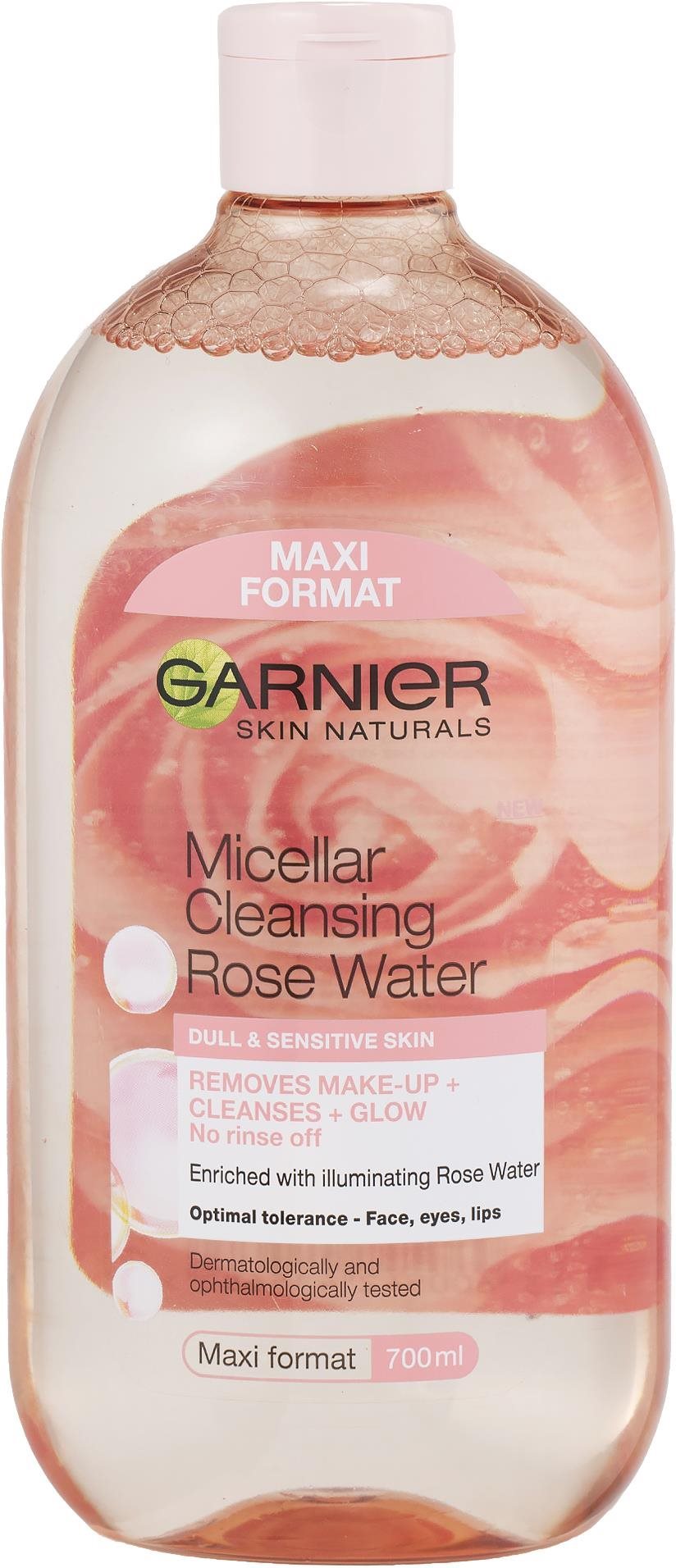 Micellás víz GARNIER Skin Naturals Rose Water 700 ml