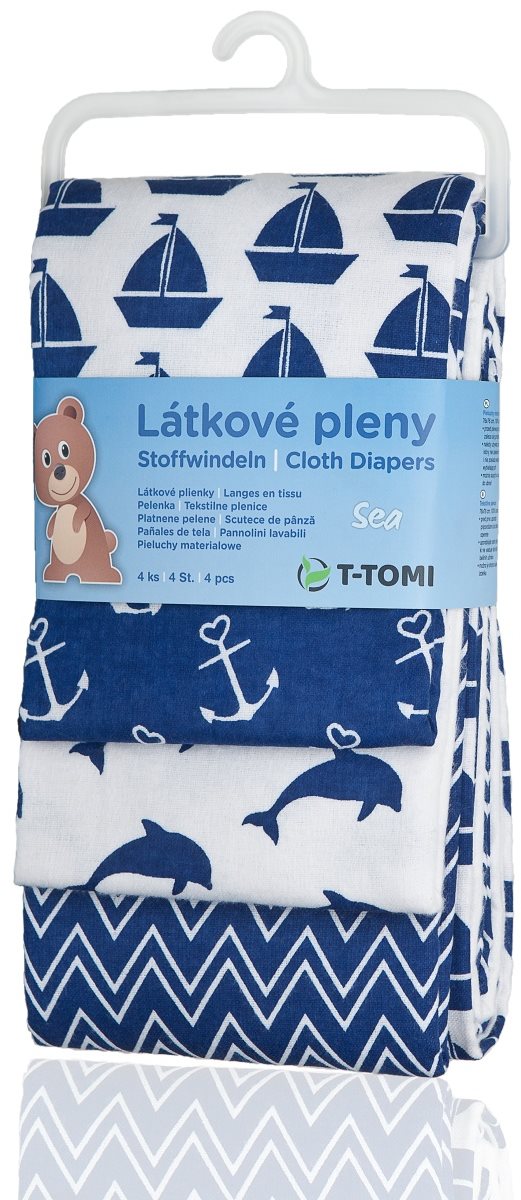 Mosható pelenka T-tomi textil pelenka sea