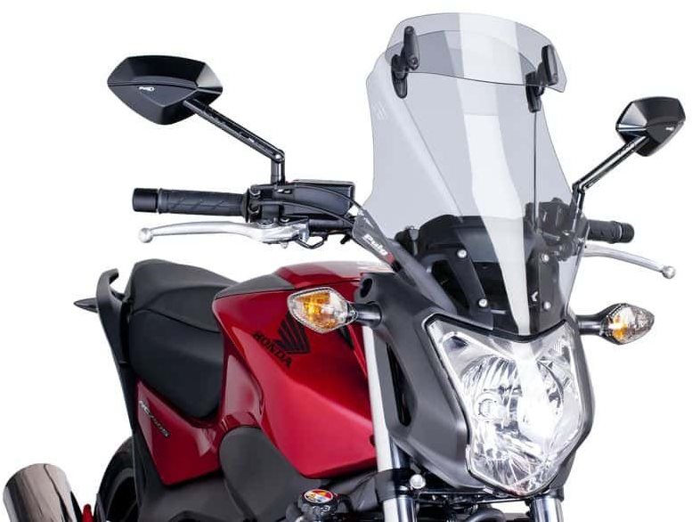 Motorkerékpár plexi-szélvédő PUIG TOURING kiegészítő füstszínű plexi HONDA NC 750 S-hez (2014-2019)