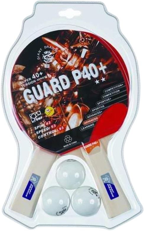 Pingpong szett Giant Dragon GUARD Szett - 2 ütő és 3 labda