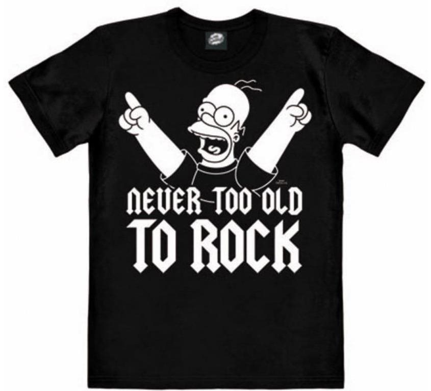 Póló The Simpsons - Never Too Old To Rock - póló S