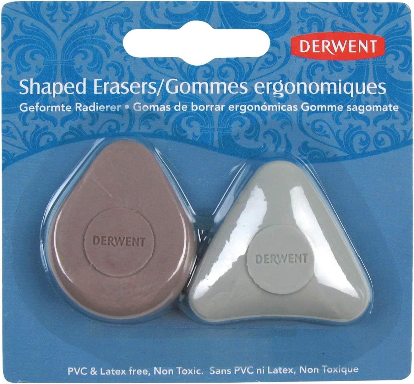 Radír DERWENT Shaped Erasers - 2 db-os kiszerelés