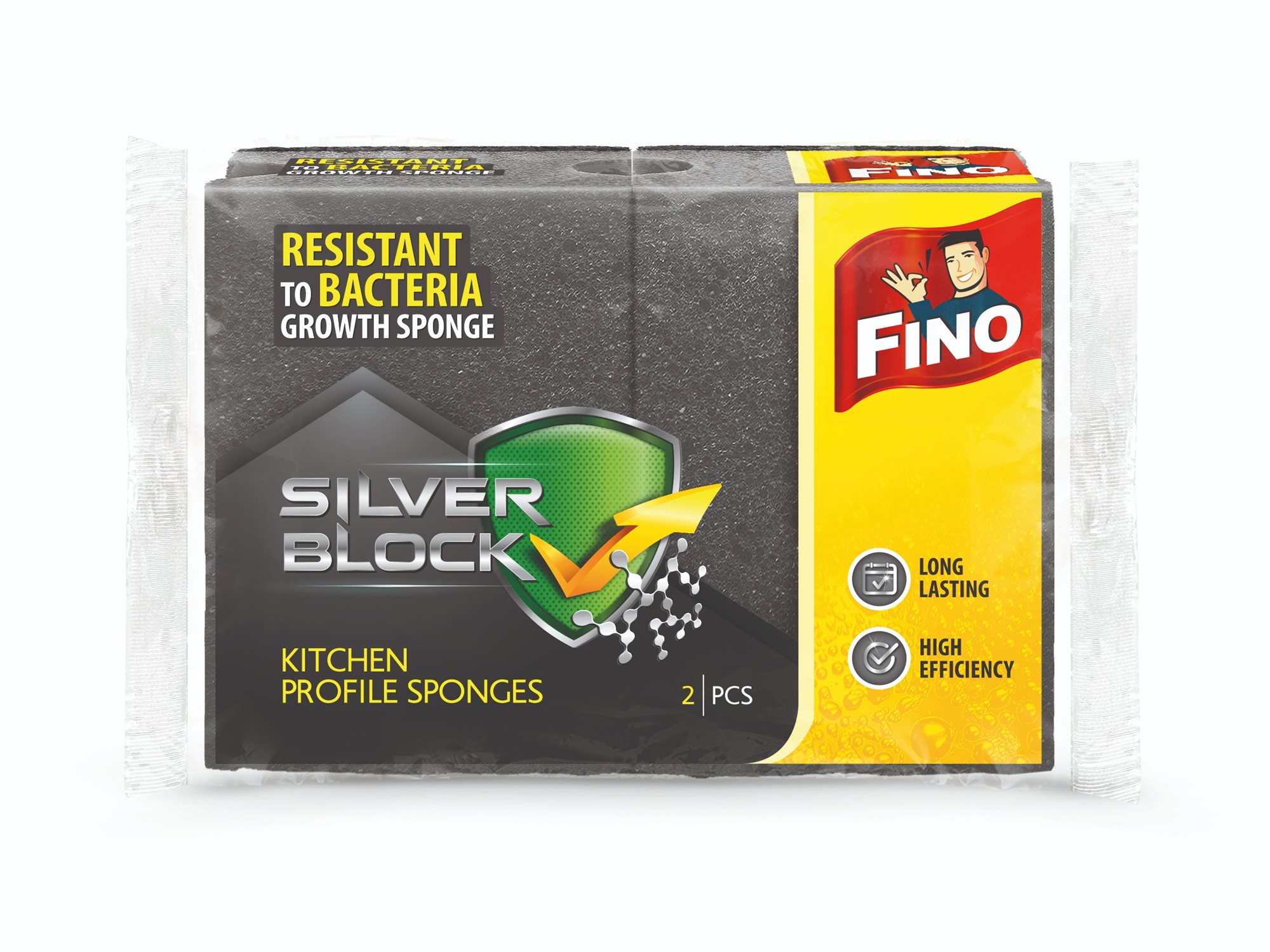 Szivacs FINO Silver Profilozott szivacs 2 db