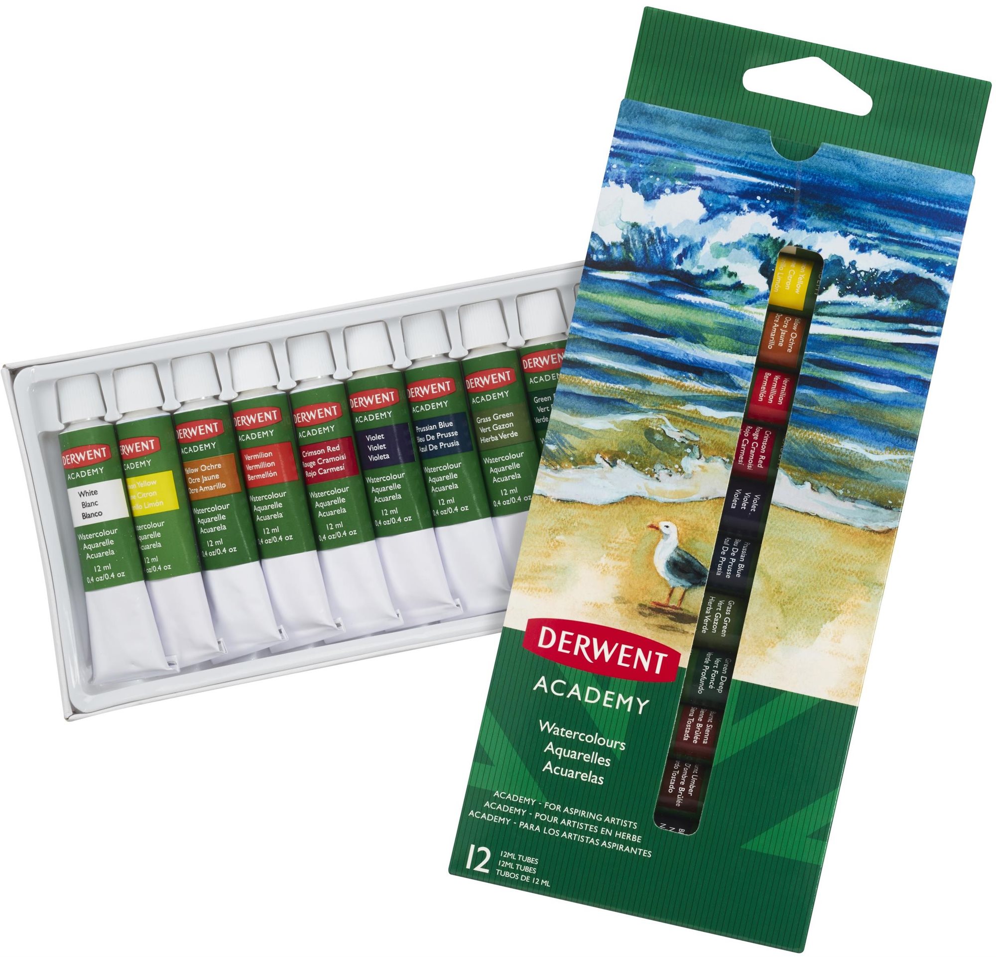 Temperafesték DERWENT Academy Watercolour Paints