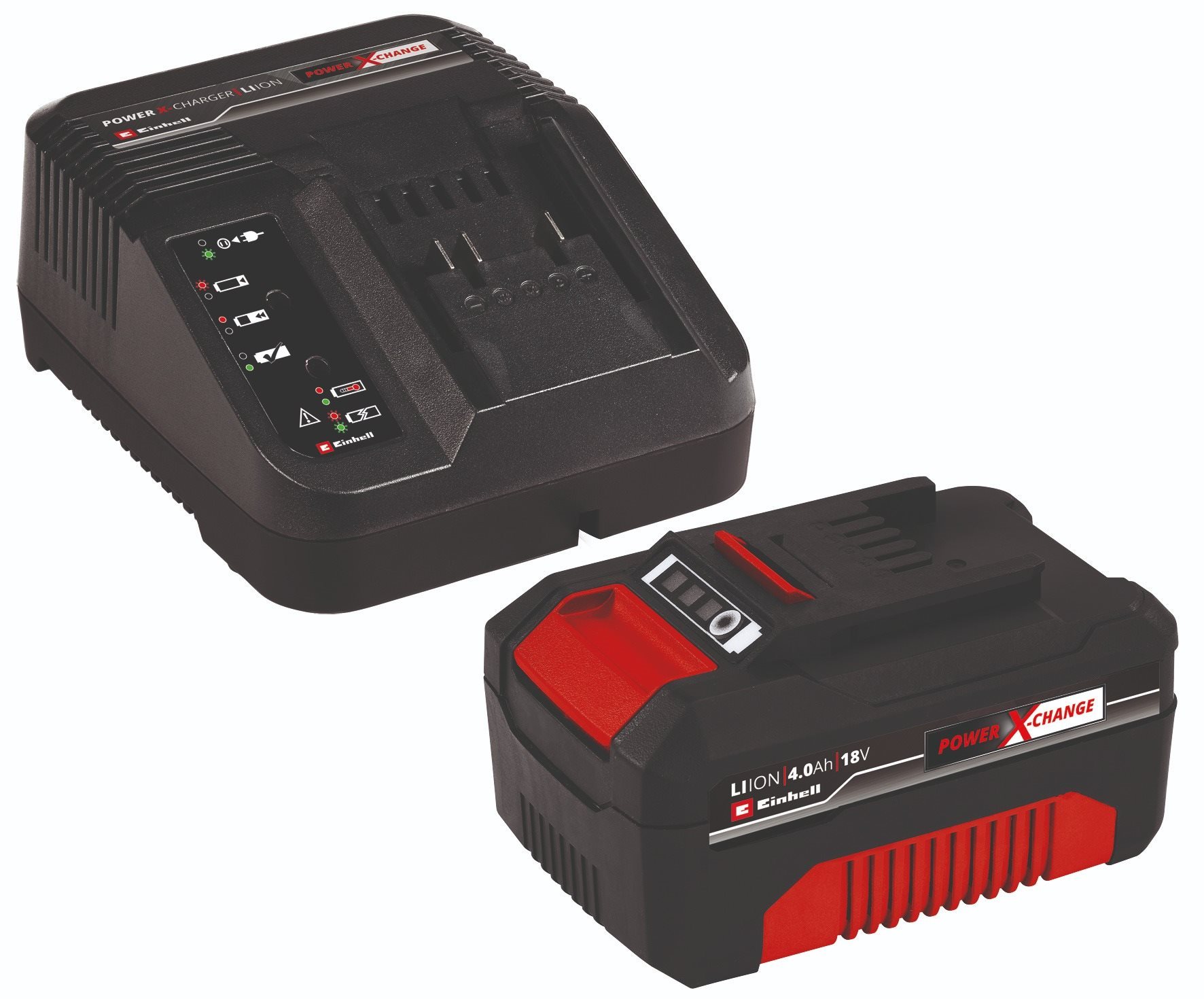 Töltő és pótakkumulátor Einhell Starter Kit Power-X-Change 18 V / 4