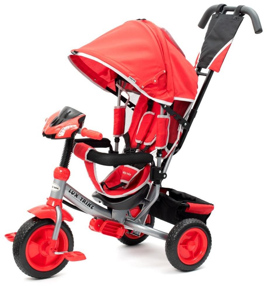 Tricikli BABY MIX Gyerek tricikli LED világítással Lux Trike piros