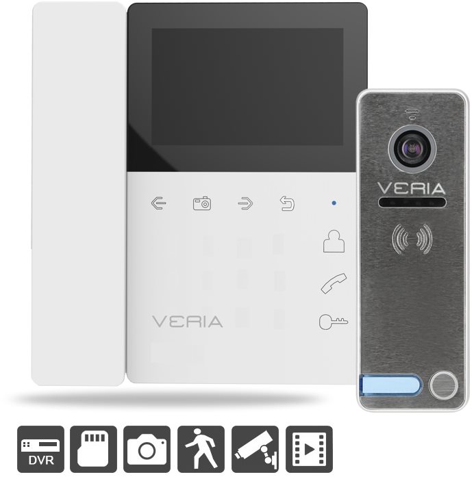 Videótelefon VERIA 7043B fehér + VERIA 230