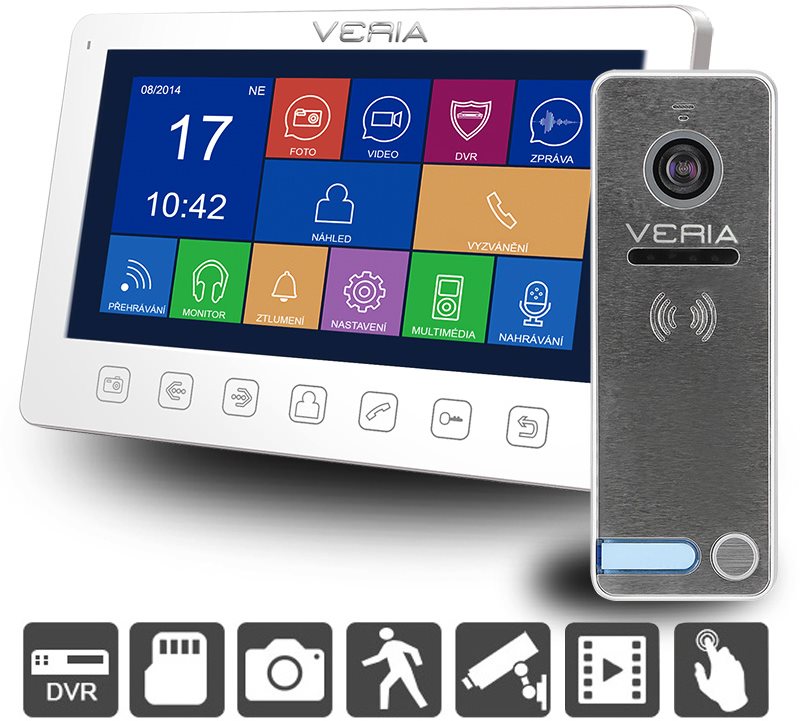 Videótelefon VERIA 7076B + VERIA 230