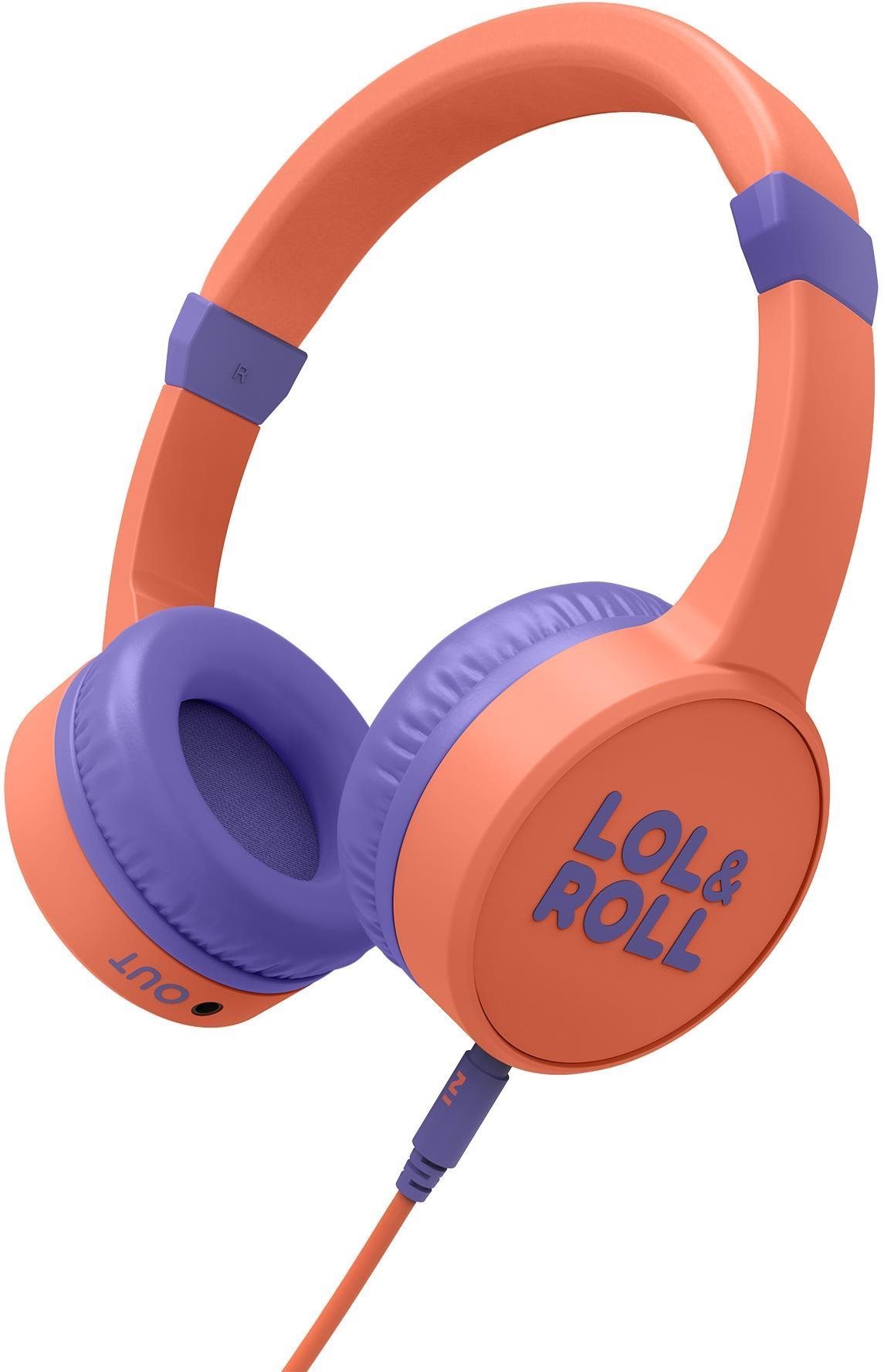 Fej-/fülhallgató Energy Sistem LOL&ROLL Pop Kids Headphones Orange