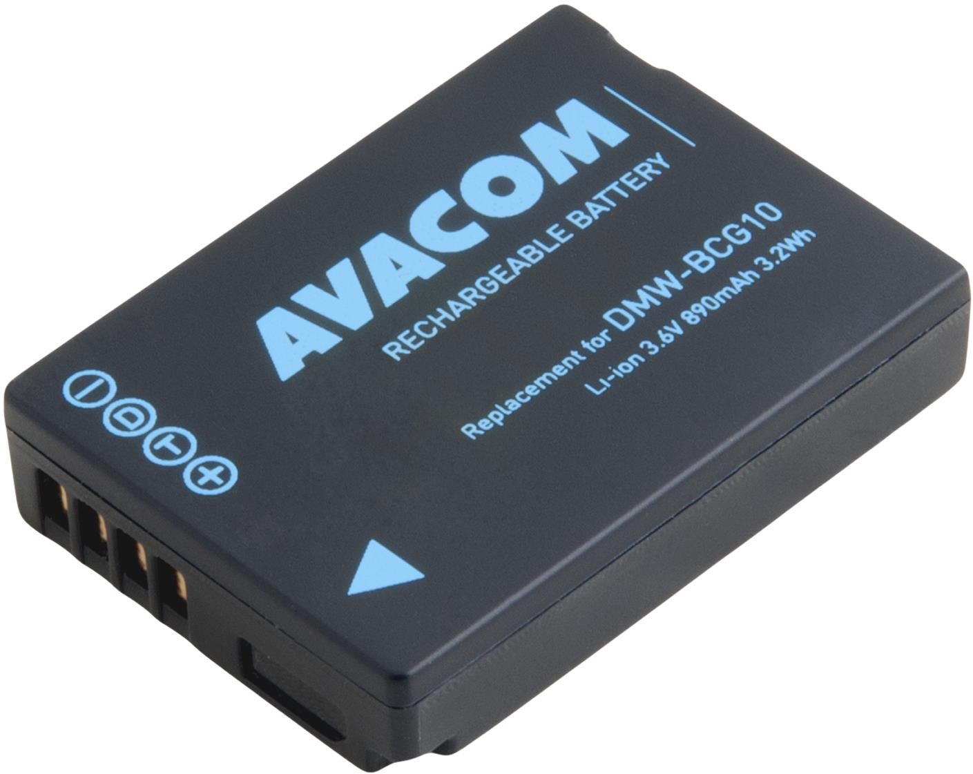 Fényképezőgép akkumulátor AVACOM a Panasonic DMW-BCG10 Li-ion 3.6V 890mAh 2